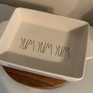 Rae Dunn "Yum Yum Yum" Baking Dish